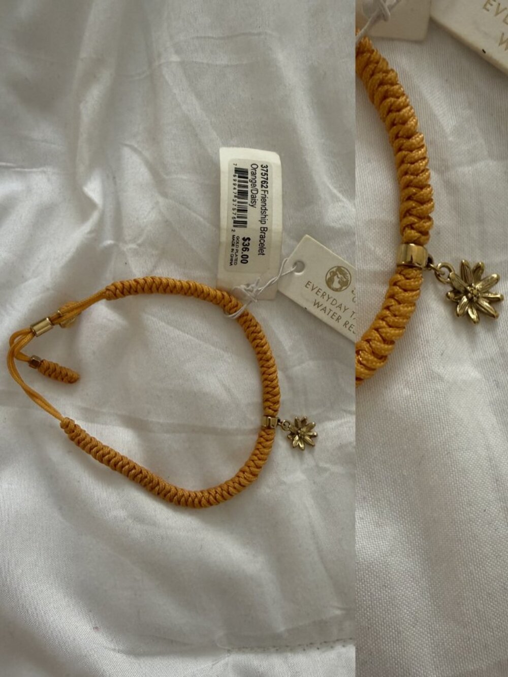 NWT Spartina Orange Braided Woven Bracelet